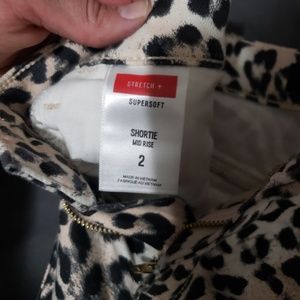 Express cheetah print jesn shorts sz 2